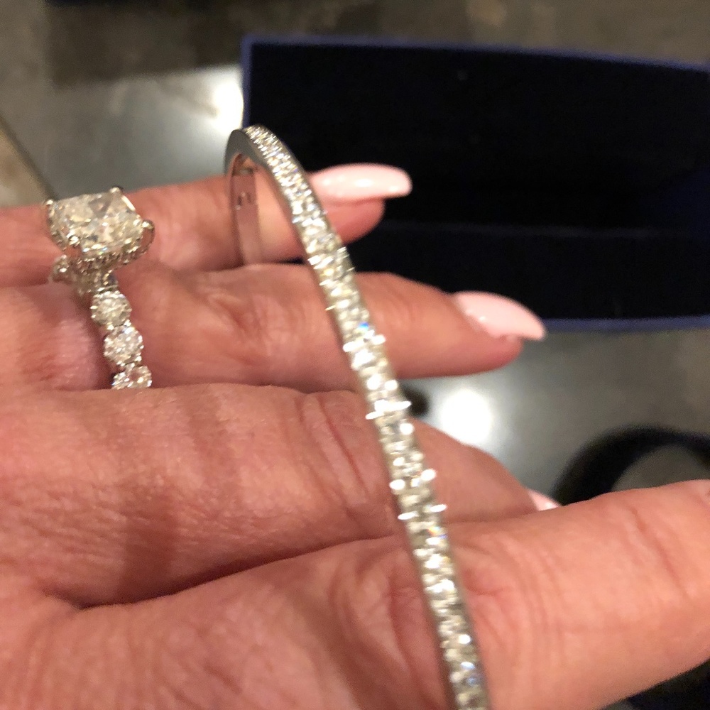 Swarovski crystal bangle bracelet